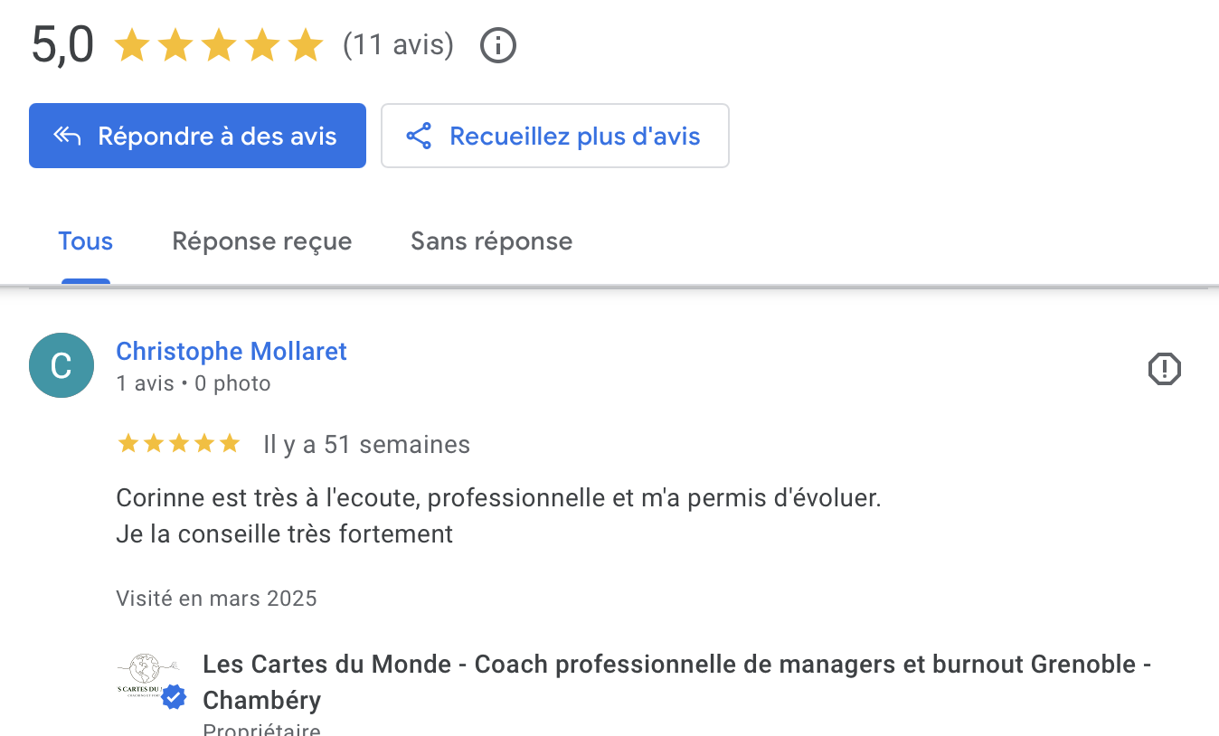 Témoignage coaching managers Chambéry
