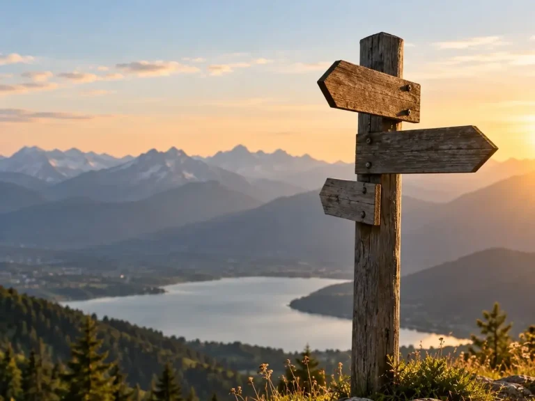 Panneau qui indique le chemin - direction professionnel