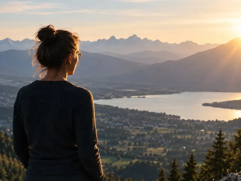 femme regardant au loin