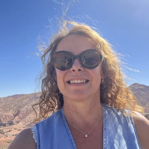 Corinne Degroote dans le désert